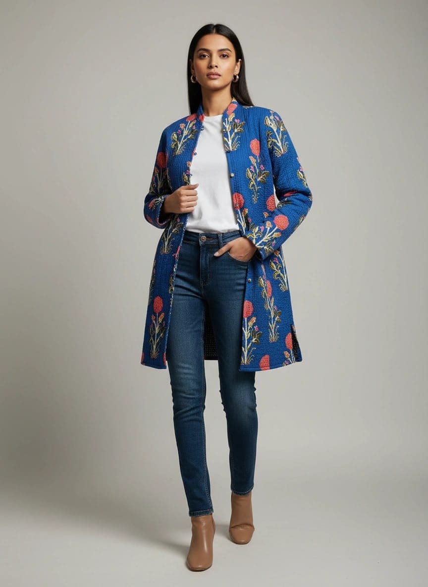 Block Print Winter Jackets