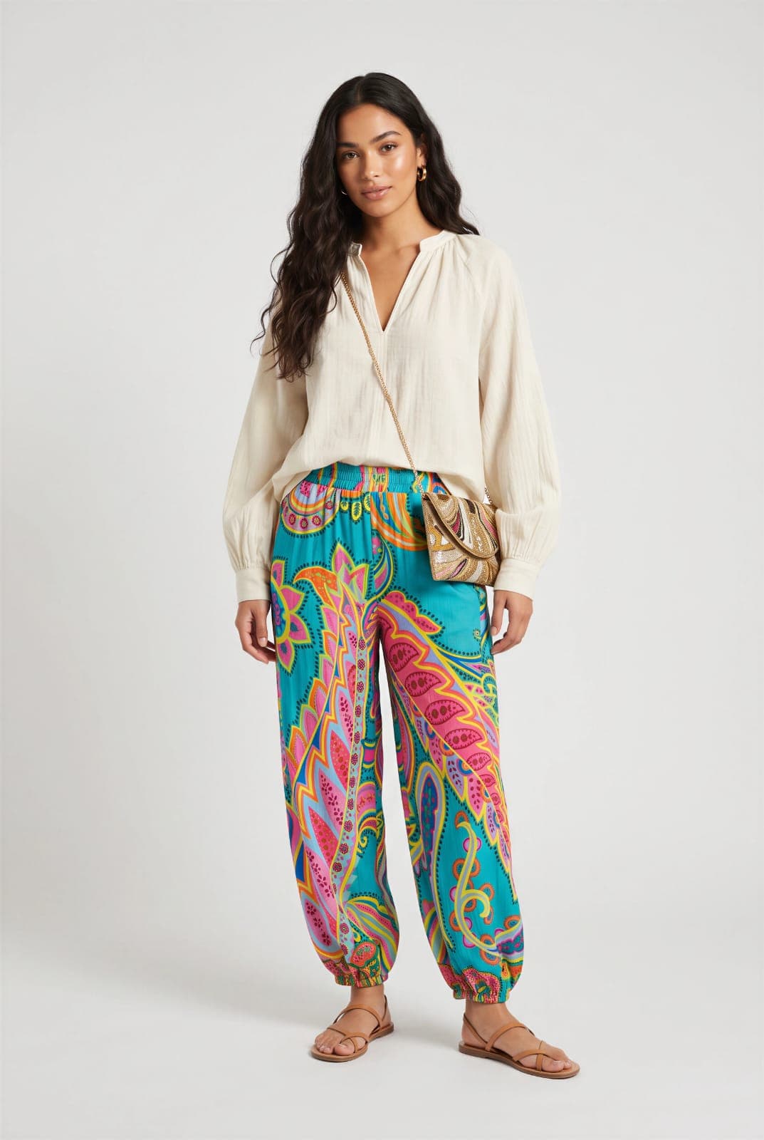 Printed Palazzo Pants