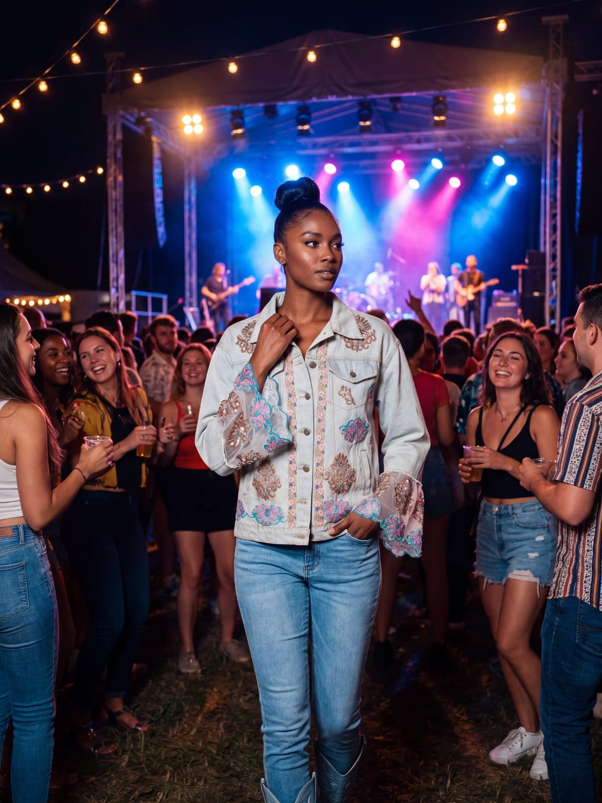 Daylight Denim Embroidered Jacket