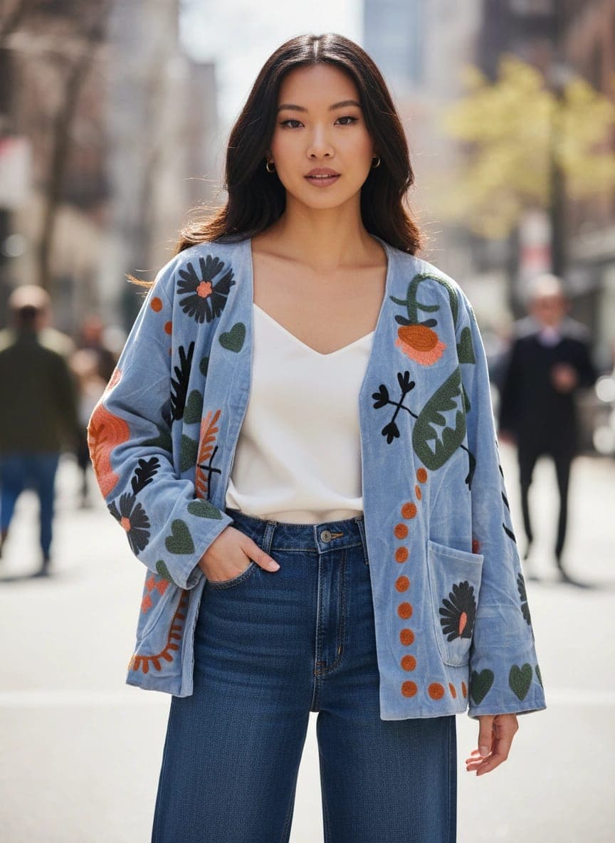 Embroidered Bloom Jacket