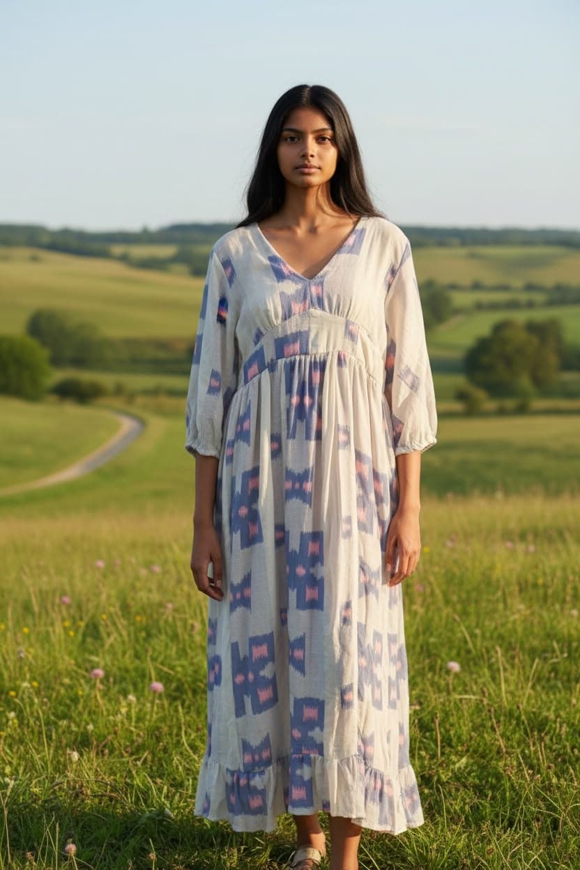 Autumn Bloom Floral Dress