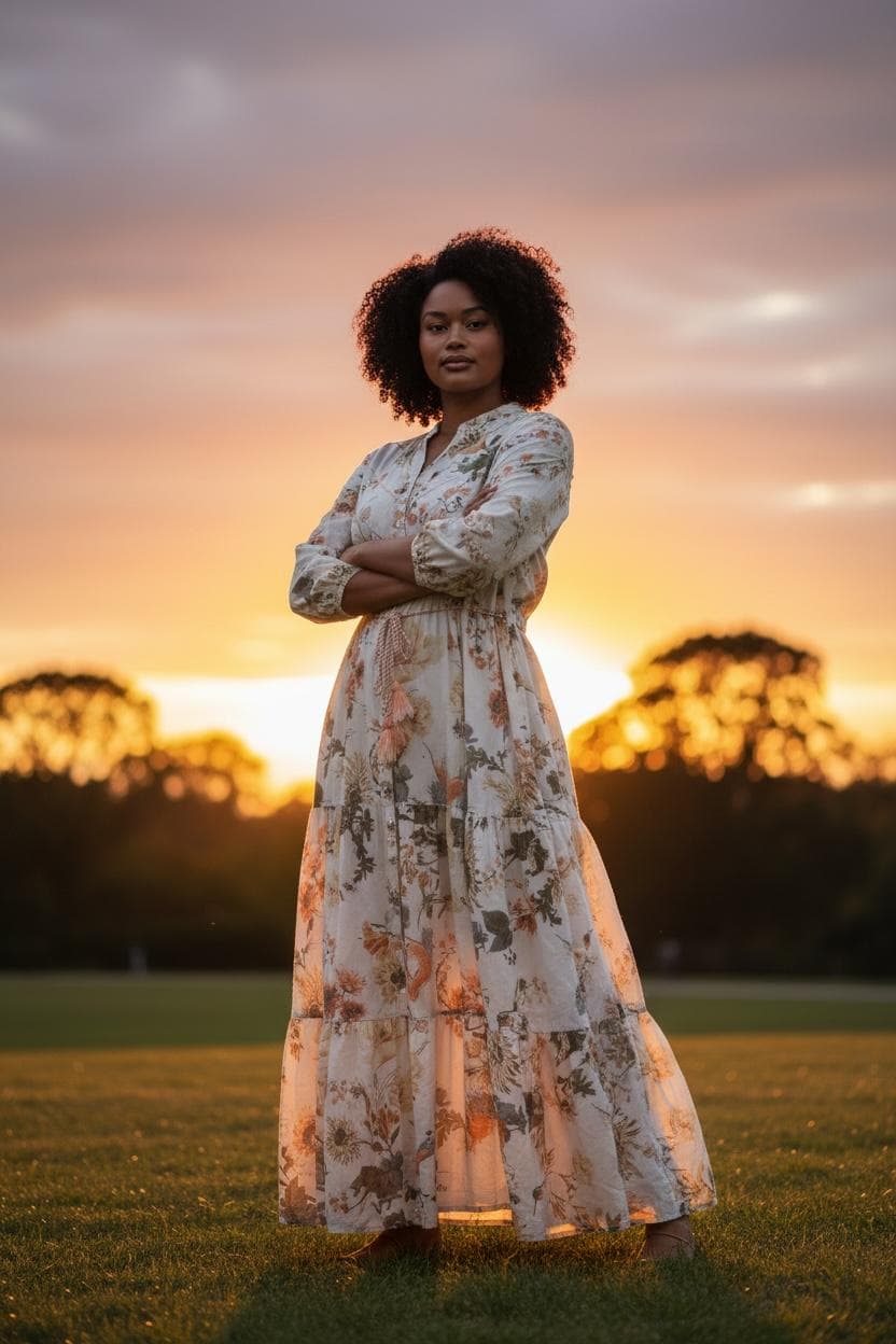 Country Rose Day Dress
