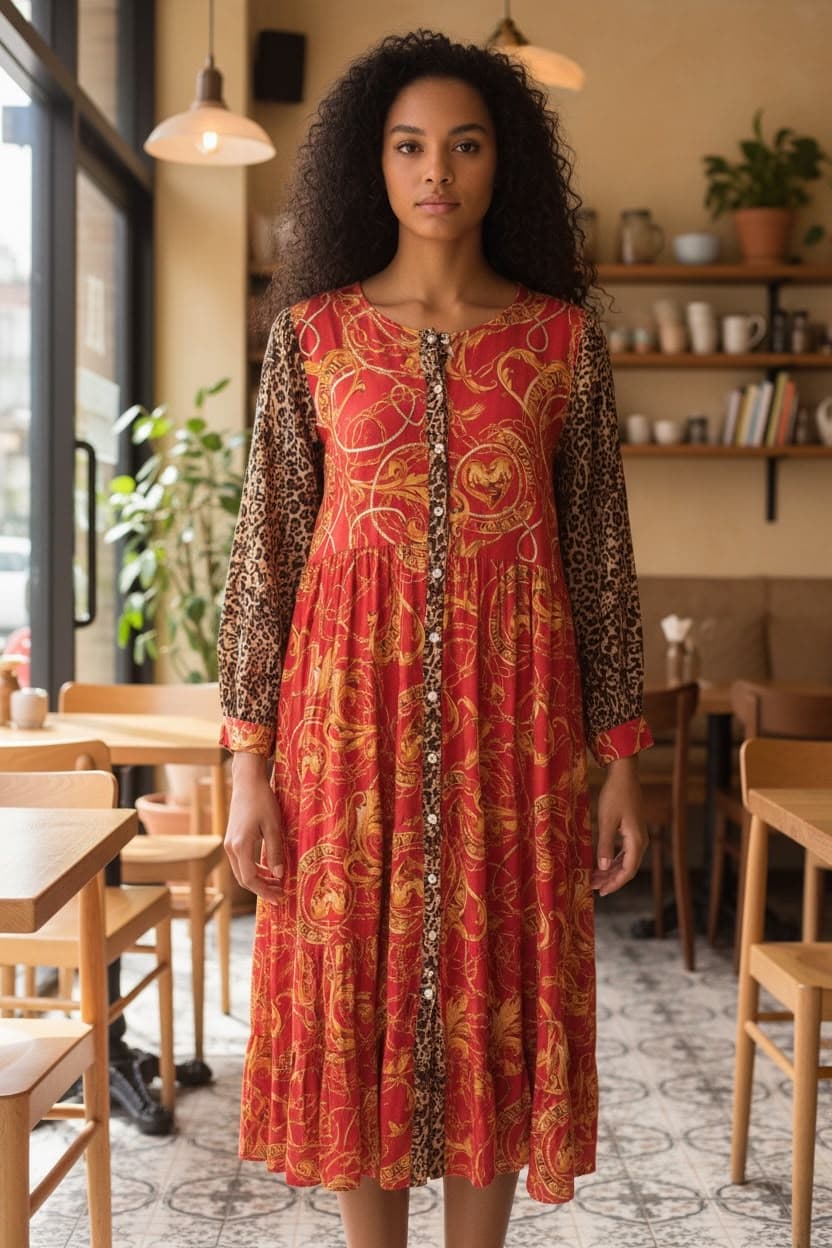 Dahlia Printed Dress