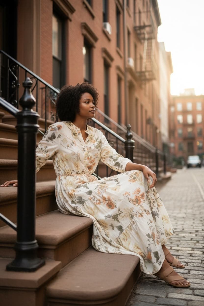 Meadow Grace Midi Dress