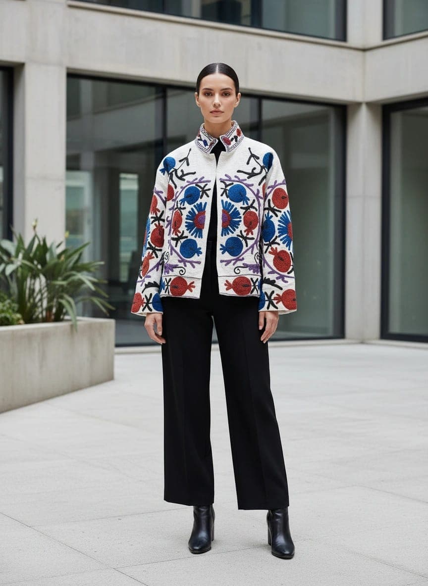 Midnight Motif Printed Jacket